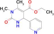 Ethyl 1,6-dimethyl-2-oxo-4-(pyridin-3-yl)-1,2,3,4-tetrahydropyrimidine-5-carboxylate