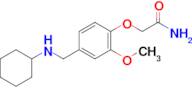 2-(4-((Cyclohexylamino)methyl)-2-methoxyphenoxy)acetamide