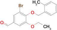 3-Bromo-5-ethoxy-4-((2-methylbenzyl)oxy)benzaldehyde