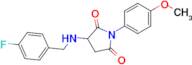 3-((4-Fluorobenzyl)amino)-1-(4-methoxyphenyl)pyrrolidine-2,5-dione