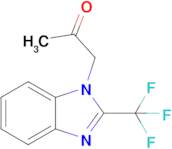 1-(2-(Trifluoromethyl)-1H-benzo[d]imidazol-1-yl)propan-2-one