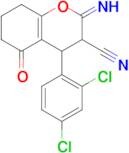 4-(2,4-dichlorophenyl)-2-imino-5-oxo-3,4,5,6,7,8-hexahydro-2H-1-benzopyran-3-carbonitrile