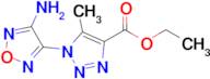 Ethyl 1-(4-amino-1,2,5-oxadiazol-3-yl)-5-methyl-1H-1,2,3-triazole-4-carboxylate