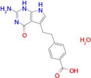 4-(2-{2-amino-4-oxo-1H,4H,7H-pyrrolo[2,3-d]pyrimidin-5-yl}ethyl)benzoic acid hydrate