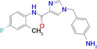 1-(4-Aminobenzyl)-N-(4-fluoro-2-methylphenyl)-1H-imidazole-4-carboxamide
