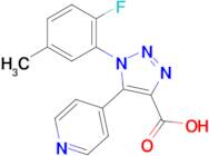 1-(2-Fluoro-5-methylphenyl)-5-(pyridin-4-yl)-1H-1,2,3-triazole-4-carboxylic acid