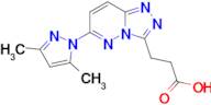 3-(6-(3,5-Dimethyl-1H-pyrazol-1-yl)-[1,2,4]triazolo[4,3-b]pyridazin-3-yl)propanoic acid