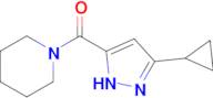 1-(3-cyclopropyl-1H-pyrazole-5-carbonyl)piperidine