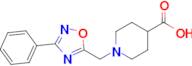 1-((3-Phenyl-1,2,4-oxadiazol-5-yl)methyl)piperidine-4-carboxylic acid