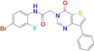 N-(4-bromo-2-fluorophenyl)-2-(4-oxo-7-phenylthieno[3,2-d]pyrimidin-3(4H)-yl)acetamide