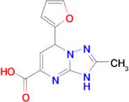 7-(furan-2-yl)-2-methyl-3H,7H-[1,2,4]triazolo[1,5-a]pyrimidine-5-carboxylic acid