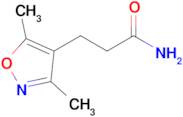 3-(3,5-Dimethylisoxazol-4-yl)propanamide