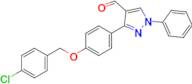 3-(4-((4-Chlorobenzyl)oxy)phenyl)-1-phenyl-1H-pyrazole-4-carbaldehyde