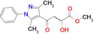 methyl 4-(3,5-dimethyl-1-phenyl-1H-pyrazol-4-yl)-2-hydroxy-4-oxobut-2-enoate