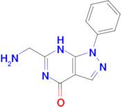 6-(aminomethyl)-1-phenyl-1H,4H,7H-pyrazolo[3,4-d]pyrimidin-4-one