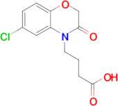 4-(6-Chloro-3-oxo-2,3-dihydro-4H-benzo[b][1,4]oxazin-4-yl)butanoic acid