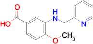 4-Methoxy-3-((pyridin-2-ylmethyl)amino)benzoic acid