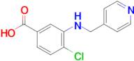 4-Chloro-3-((pyridin-4-ylmethyl)amino)benzoic acid