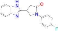 4-(1H-benzo[d]imidazol-2-yl)-1-(4-fluorophenyl)pyrrolidin-2-one