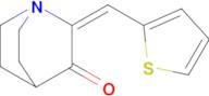 (E)-2-(thiophen-2-ylmethylene)quinuclidin-3-one