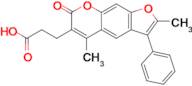 3-(2,5-Dimethyl-7-oxo-3-phenyl-7H-furo[3,2-g]chromen-6-yl)propanoic acid