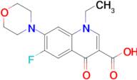 1-Ethyl-6-fluoro-7-morpholino-4-oxo-1,4-dihydroquinoline-3-carboxylic acid