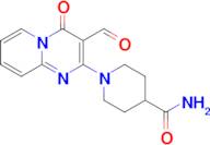 1-(3-Formyl-4-oxo-4H-pyrido[1,2-a]pyrimidin-2-yl)piperidine-4-carboxamide