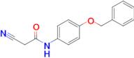 N-(4-(benzyloxy)phenyl)-2-cyanoacetamide