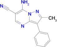 7-Amino-2-methyl-3-phenylpyrazolo[1,5-a]pyrimidine-6-carbonitrile