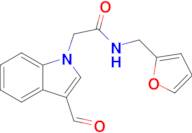 2-(3-Formyl-1H-indol-1-yl)-N-(furan-2-ylmethyl)acetamide