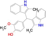 4-(Bis(2-methyl-1H-indol-3-yl)methyl)-2-methoxyphenol