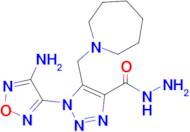 1-(4-Amino-1,2,5-oxadiazol-3-yl)-5-(azepan-1-ylmethyl)-1H-1,2,3-triazole-4-carbohydrazide