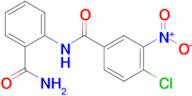 N-(2-carbamoylphenyl)-4-chloro-3-nitrobenzamide