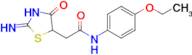 N-(4-ethoxyphenyl)-2-(2-imino-4-oxo-1,3-thiazolidin-5-yl)acetamide