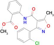 Methyl 2-(3-(2-chlorophenyl)-5-methylisoxazole-4-carboxamido)benzoate