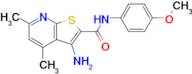 3-Amino-N-(4-methoxyphenyl)-4,6-dimethylthieno[2,3-b]pyridine-2-carboxamide