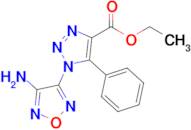 Ethyl 1-(4-amino-1,2,5-oxadiazol-3-yl)-5-phenyl-1H-1,2,3-triazole-4-carboxylate