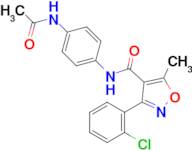 N-(4-acetamidophenyl)-3-(2-chlorophenyl)-5-methylisoxazole-4-carboxamide