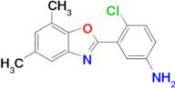 4-Chloro-3-(5,7-dimethylbenzo[d]oxazol-2-yl)aniline