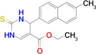 Ethyl 4-(6-methylnaphthalen-2-yl)-2-thioxo-1,2,3,4-tetrahydropyrimidine-5-carboxylate