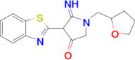 4-(1,3-benzothiazol-2-yl)-5-imino-1-[(oxolan-2-yl)methyl]pyrrolidin-3-one