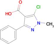 5-Chloro-1-methyl-3-phenyl-1H-pyrazole-4-carboxylic acid