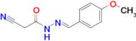 2-Cyano-N'-[(1E)-(4-methoxyphenyl)methylidene]acetohydrazide