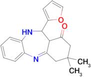 10-(furan-2-yl)-14,14-dimethyl-2,9-diazatricyclo[9.4.0.0³,⁸]pentadeca-1,3,5,7-tetraen-12-one