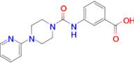3-(4-(Pyridin-2-yl)piperazine-1-carboxamido)benzoic acid