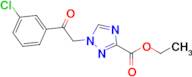 Ethyl 1-(2-(3-chlorophenyl)-2-oxoethyl)-1H-1,2,4-triazole-3-carboxylate