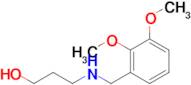 3-((2,3-Dimethoxybenzyl)amino)propan-1-ol