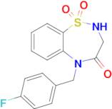 5-(4-Fluorobenzyl)-2,3-dihydrobenzo[f][1,2,5]thiadiazepin-4(5H)-one 1,1-dioxide