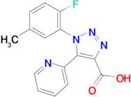 1-(2-Fluoro-5-methylphenyl)-5-(pyridin-2-yl)-1H-1,2,3-triazole-4-carboxylic acid