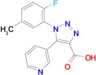 1-(2-Fluoro-5-methylphenyl)-5-(pyridin-3-yl)-1H-1,2,3-triazole-4-carboxylic acid